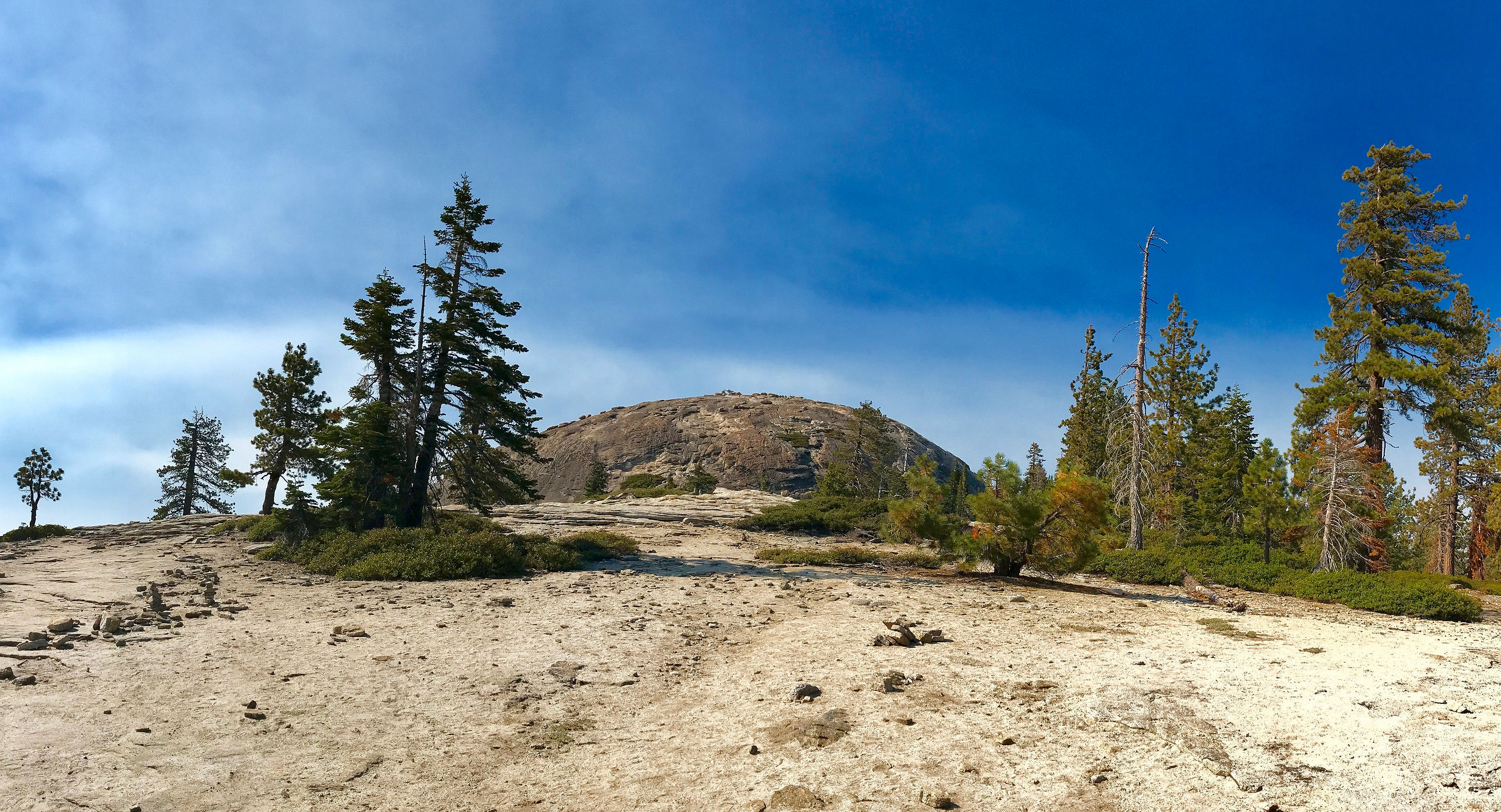 Large granite area at the foot of Sentinel Dome