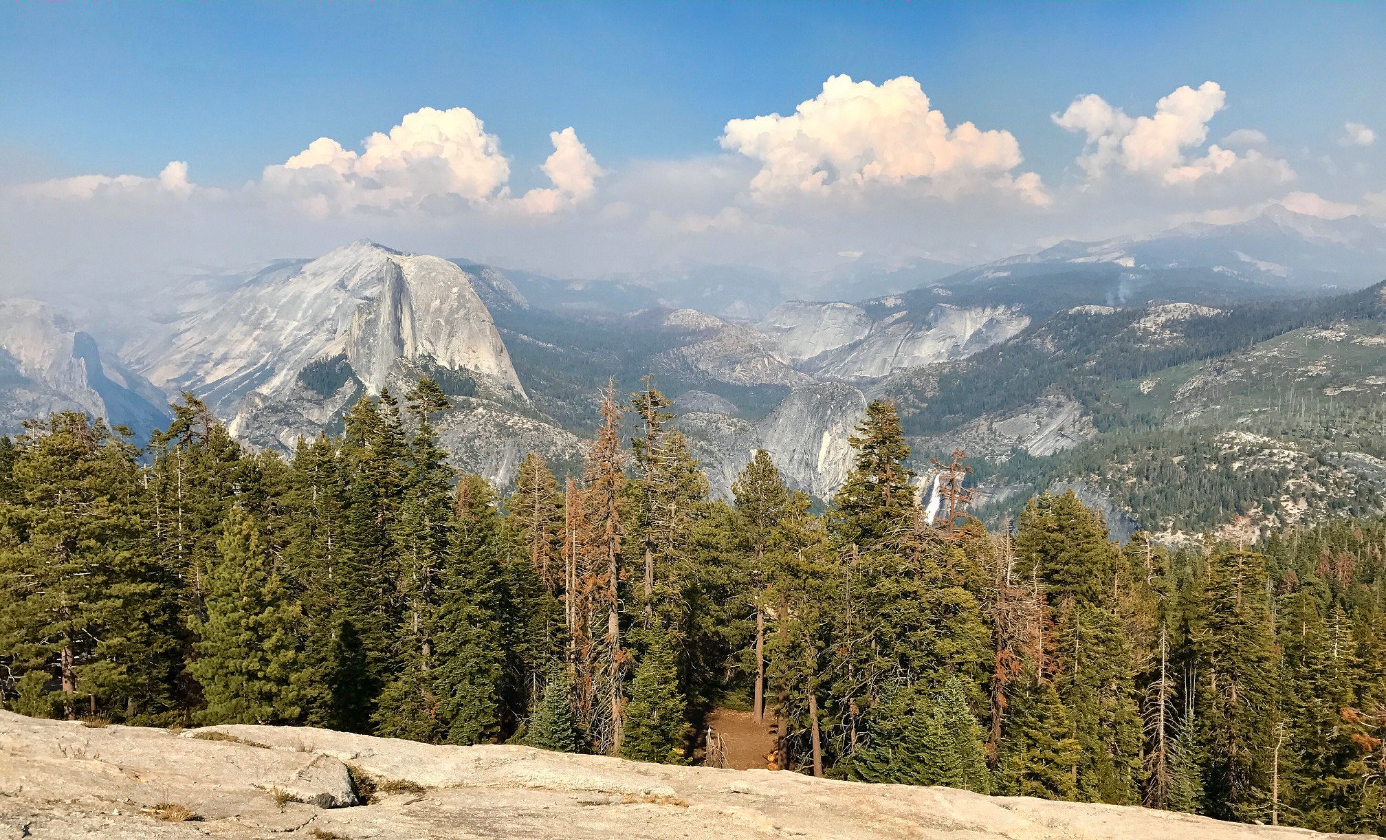 Half Dome and surrounding area as seen from Sentinel Dome