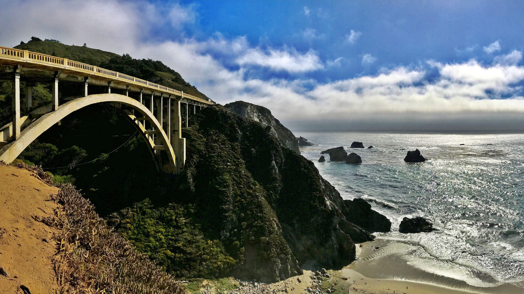 Rocky Creek Bridge along the Pacific Coast Highway