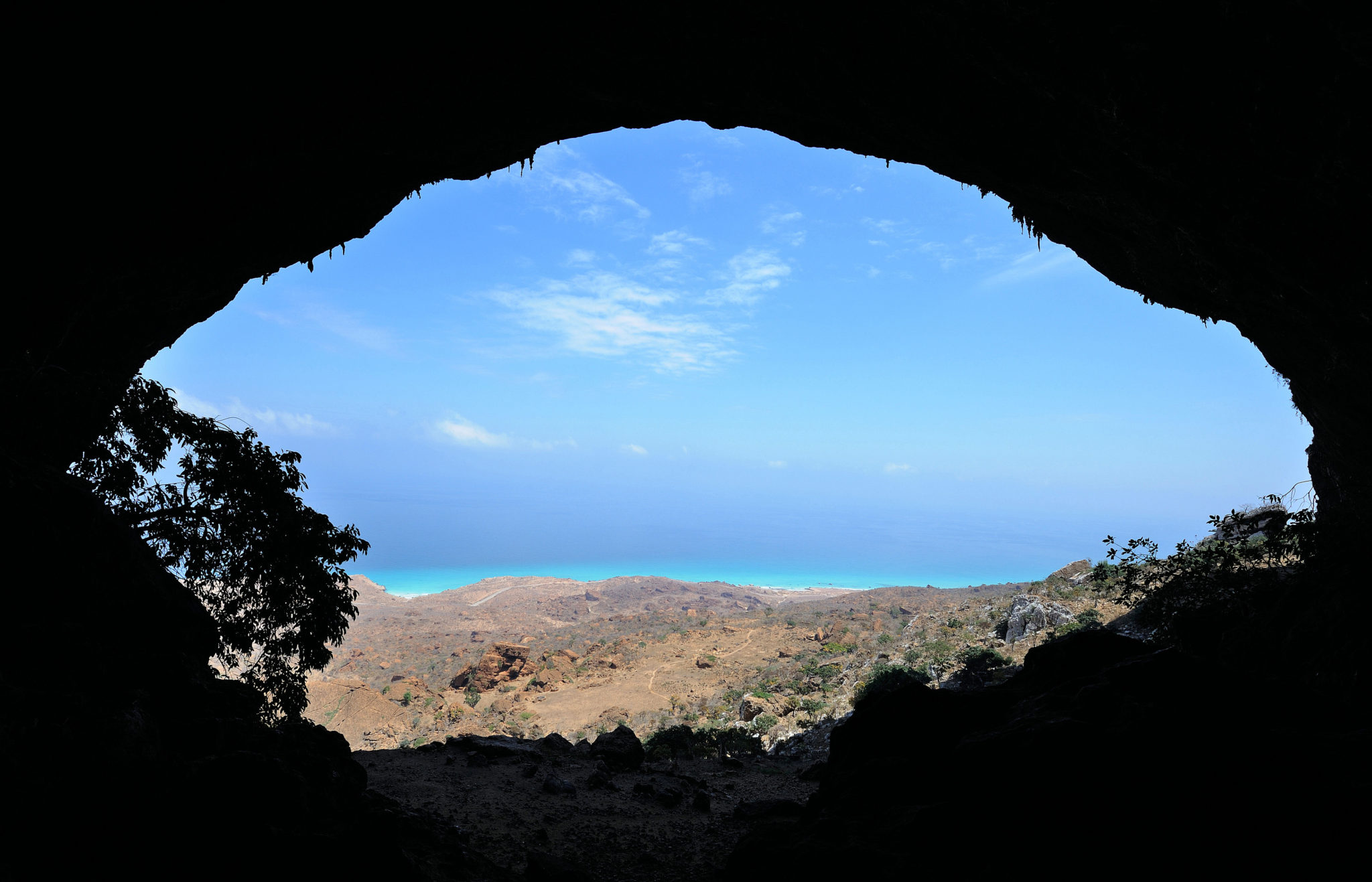 Entrance to Hoq Cave on Socotra Island