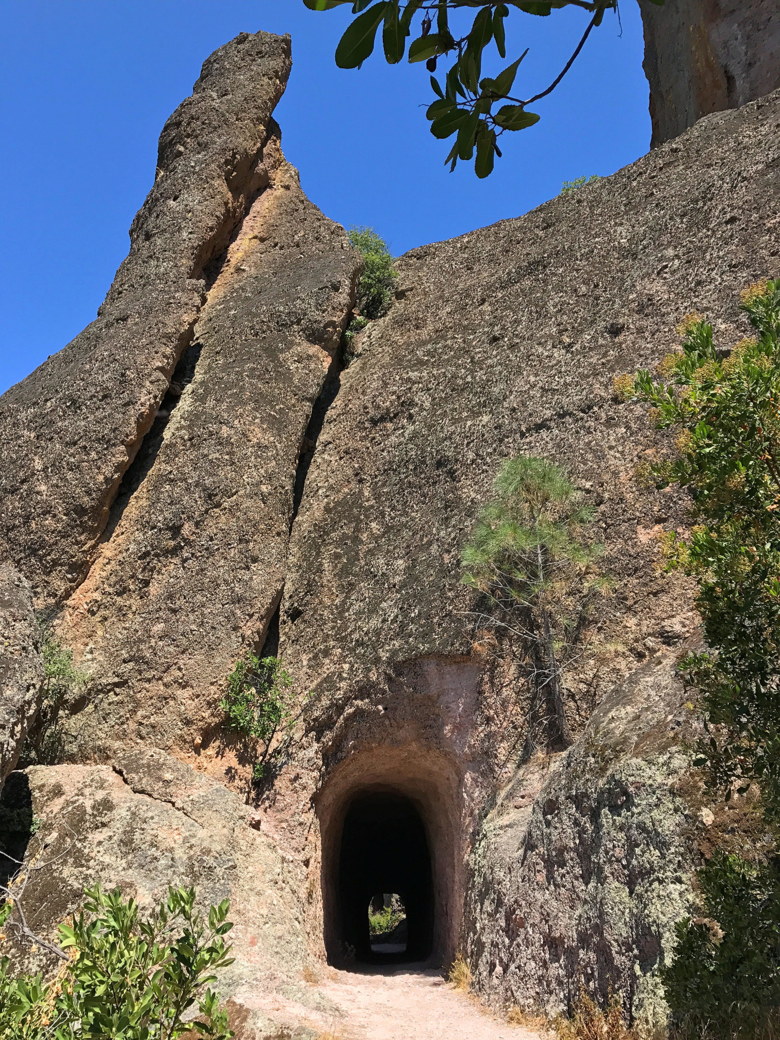 Tunnel at Tunnel Trail in Pinnacles National Park