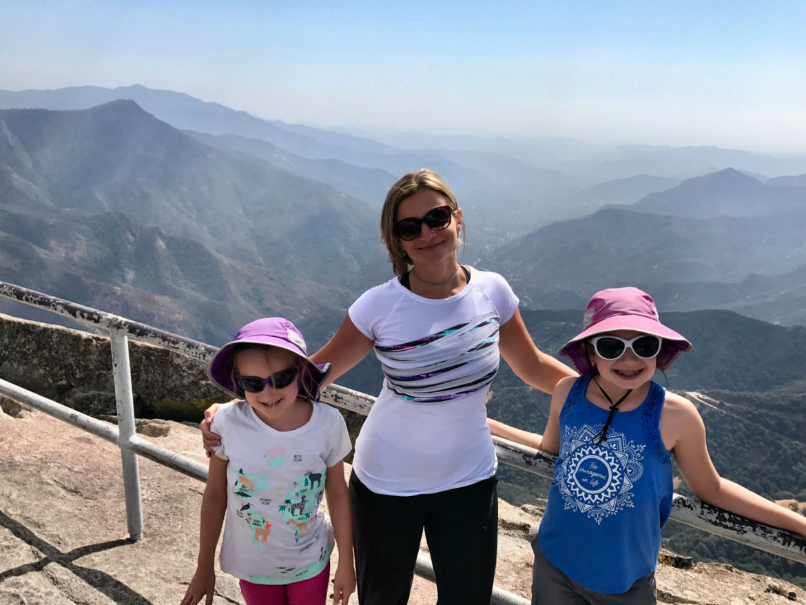 On top of Moro Rock in Sequoia National Park