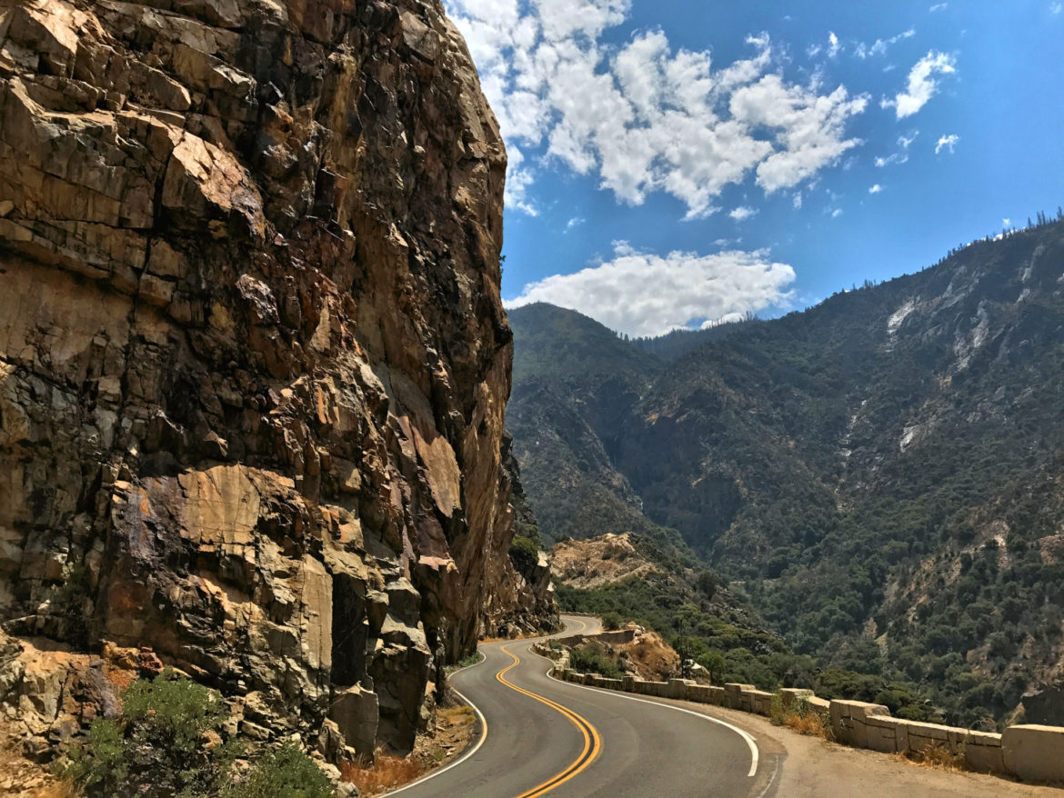 View from the drive on Kings Canyon Scenic Byway