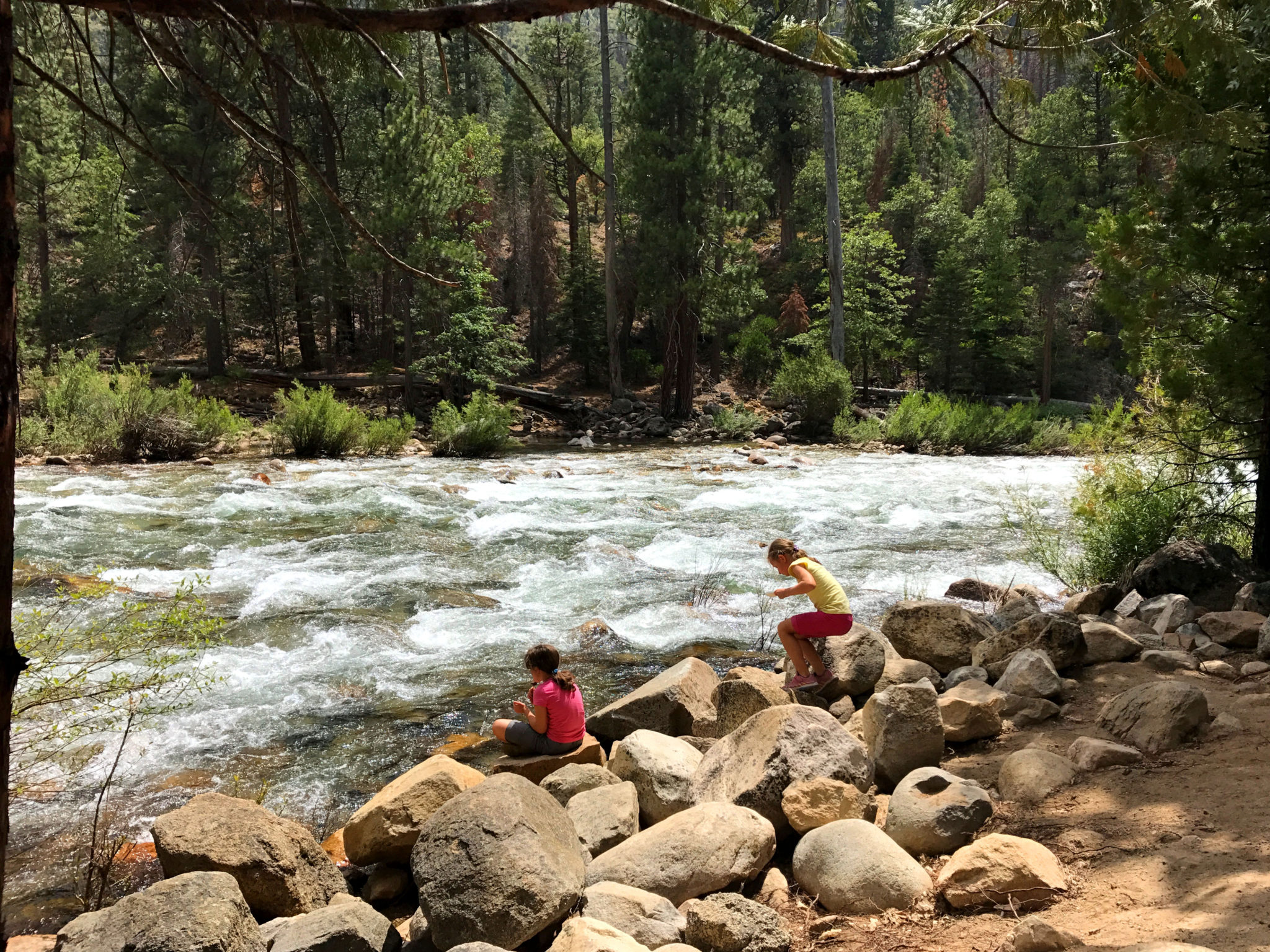The kids near the Kings River