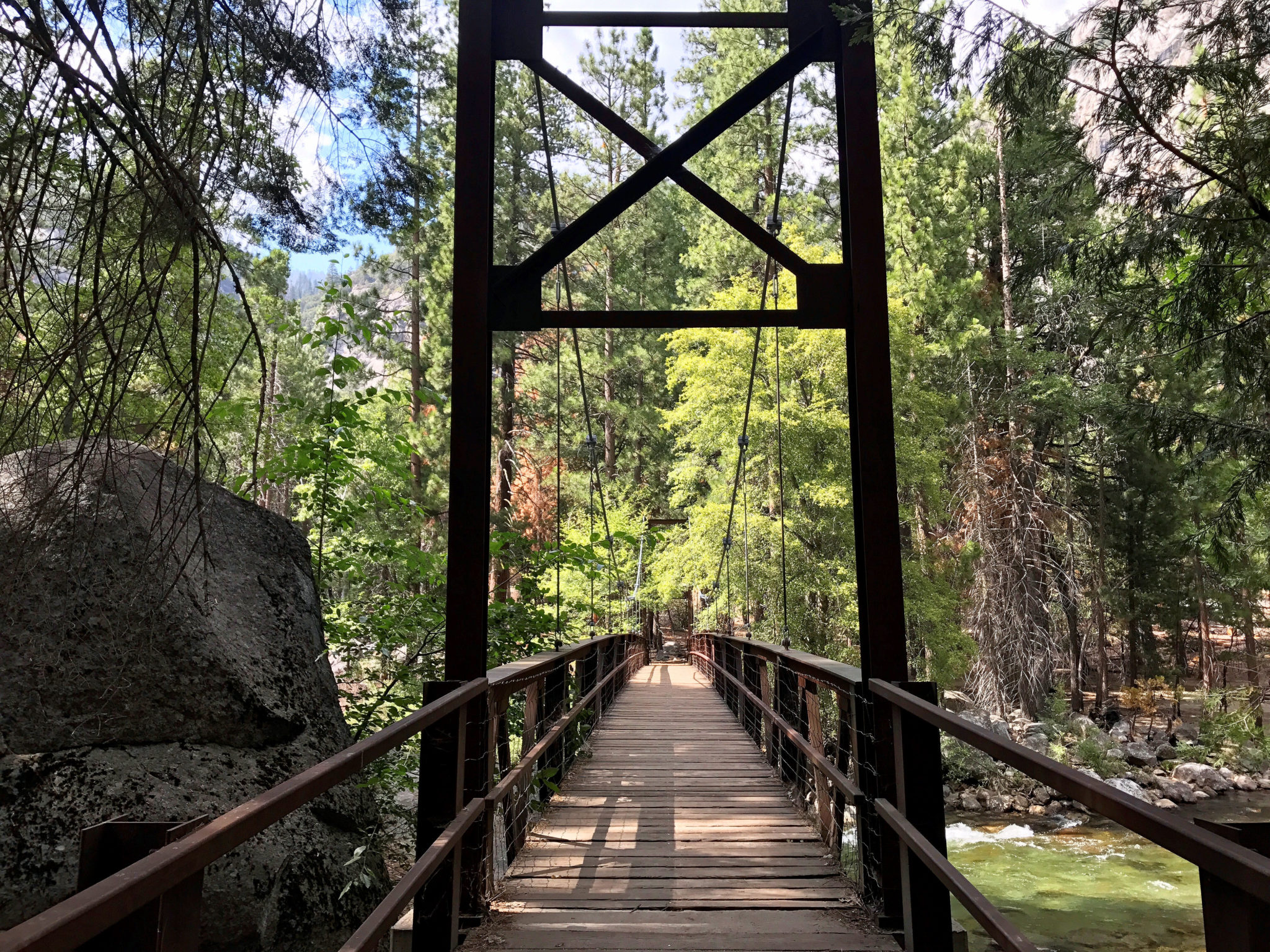 Bridge along Zumwalt Meadow Trail
