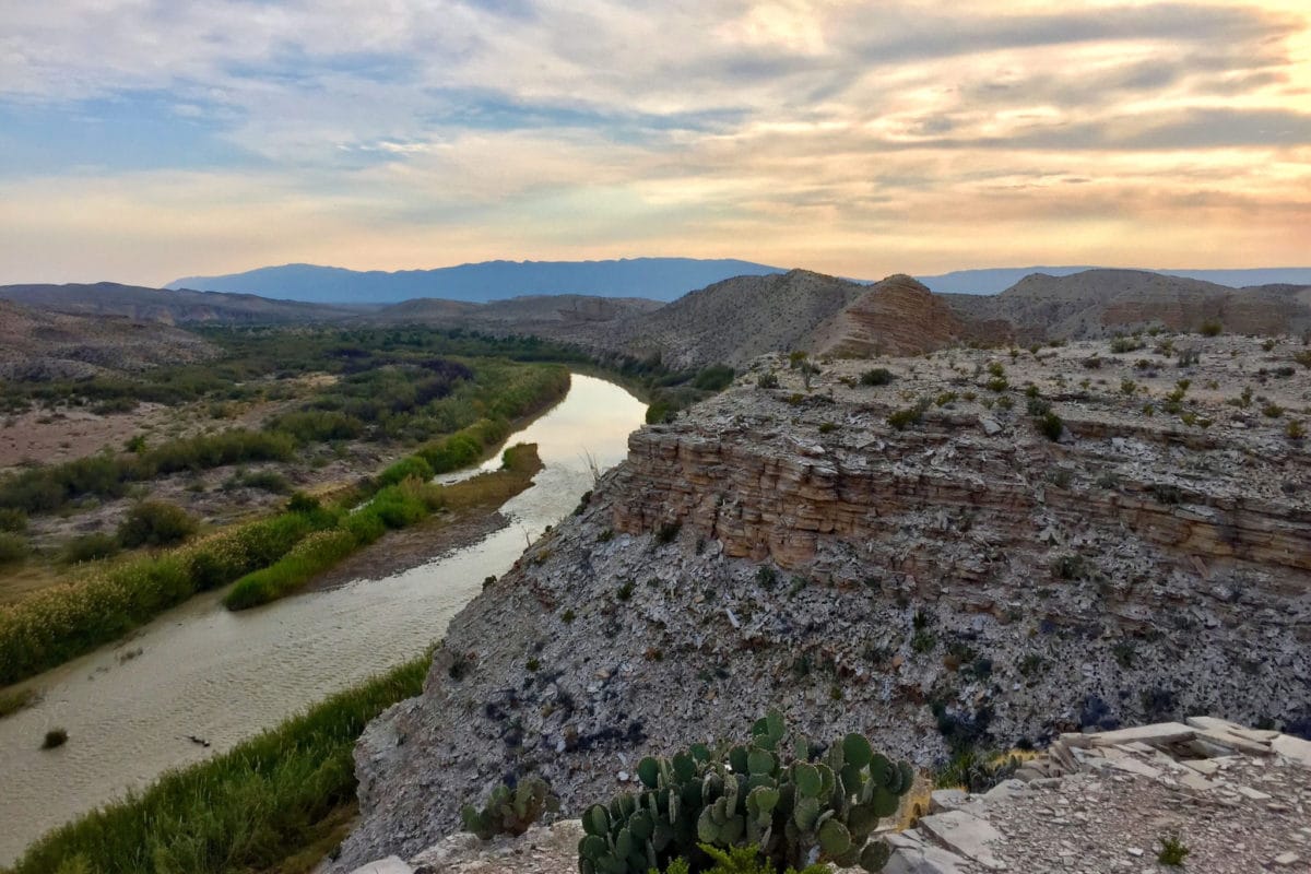 Rio Grande, view from Hot Springs Trail in Big Bend