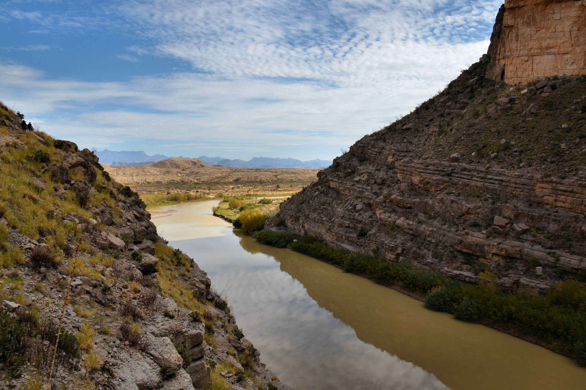 The Rio Grande entering Santa Elena Canyon