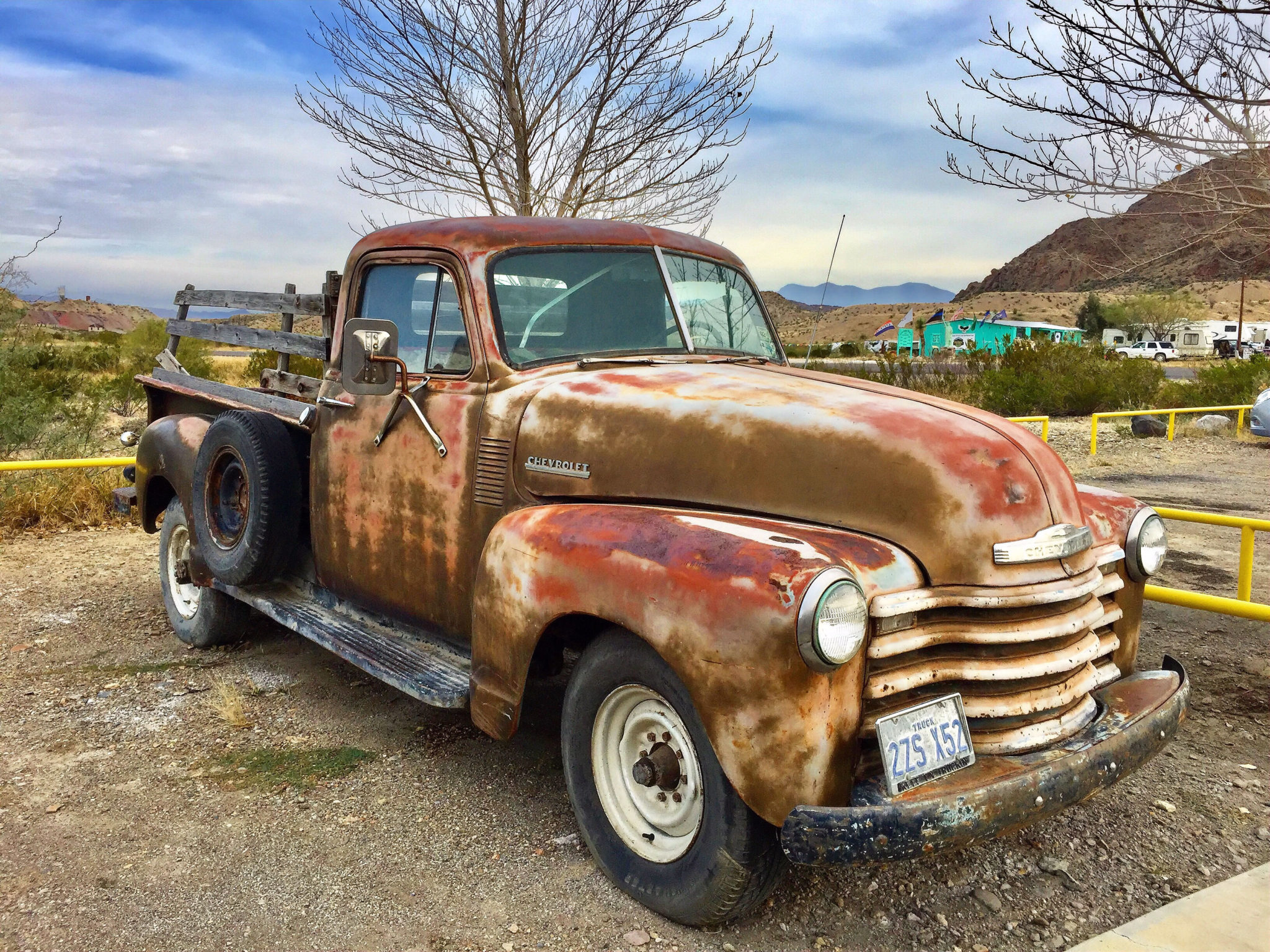 Old and rusty Chevrolet truck