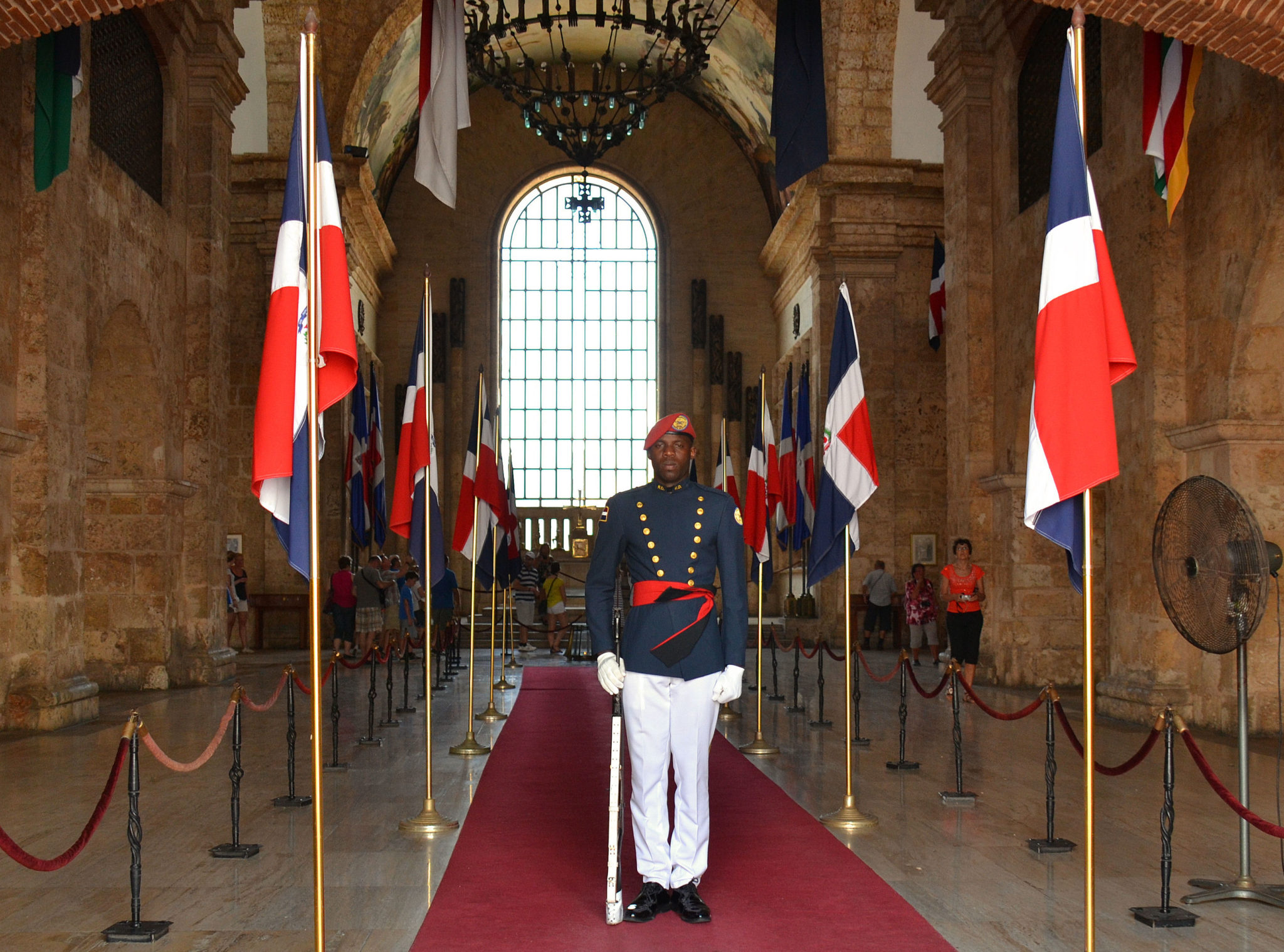 The guard at the National Pantheon in Santo Domingo