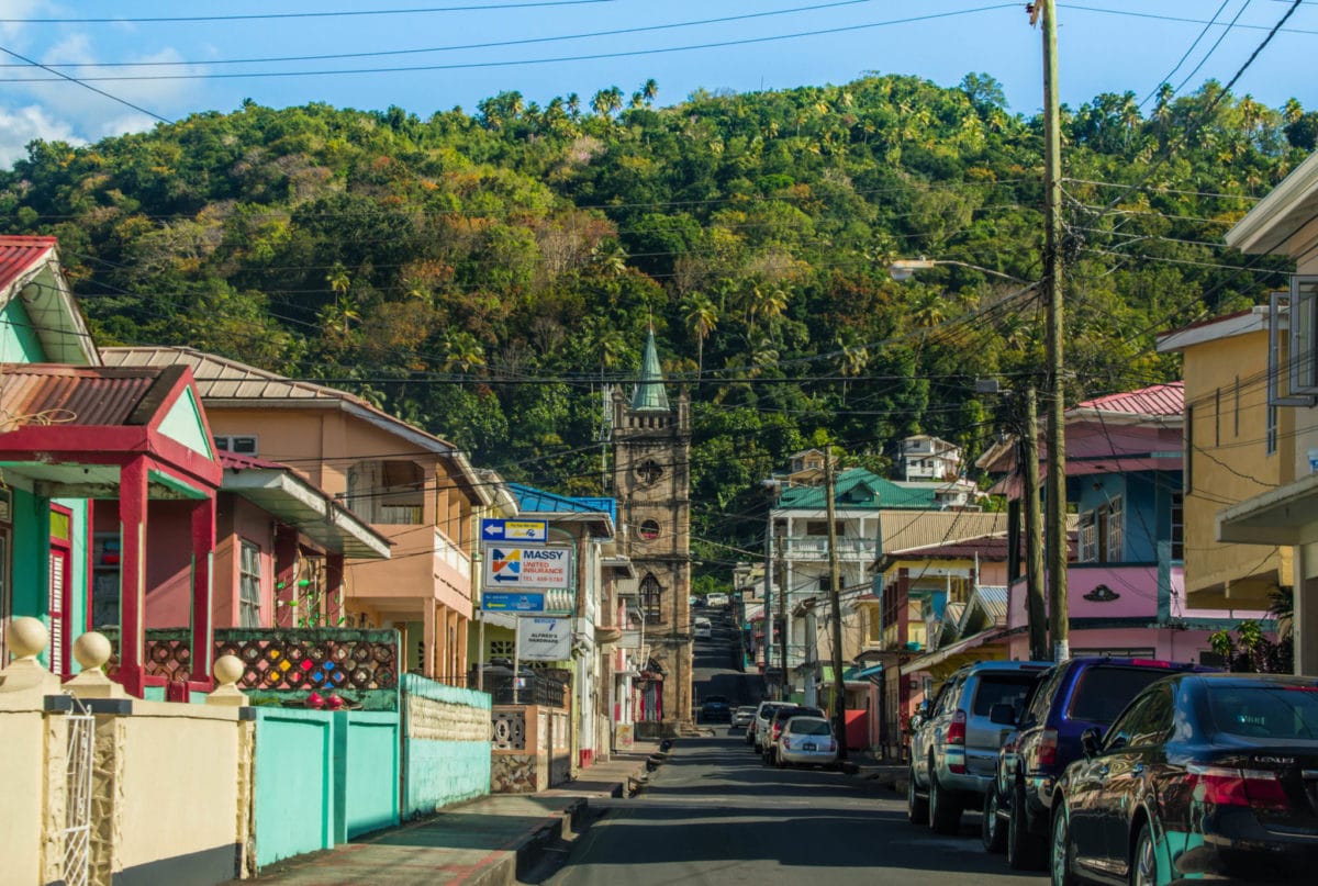 Driving in Soufriere, St. Lucia