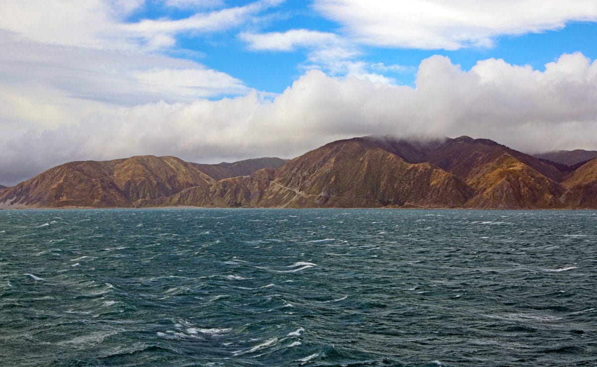 Travelling along the Cook Strait, New Zealand