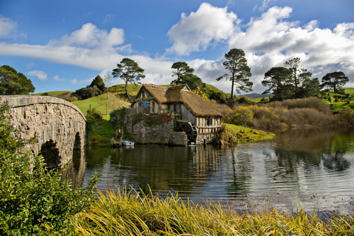 A view from Hobbiton, New Zealand