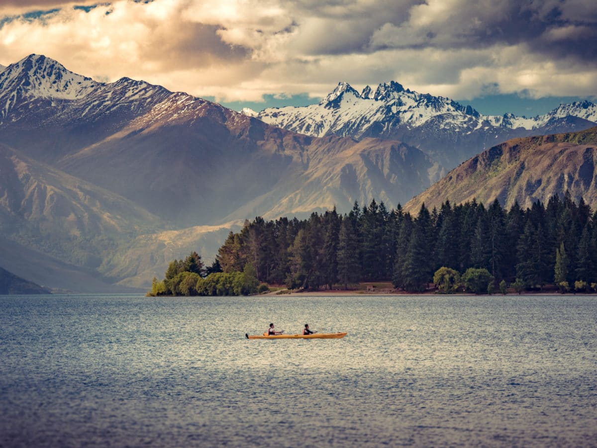Kayaking near Queenstown, New Zealand