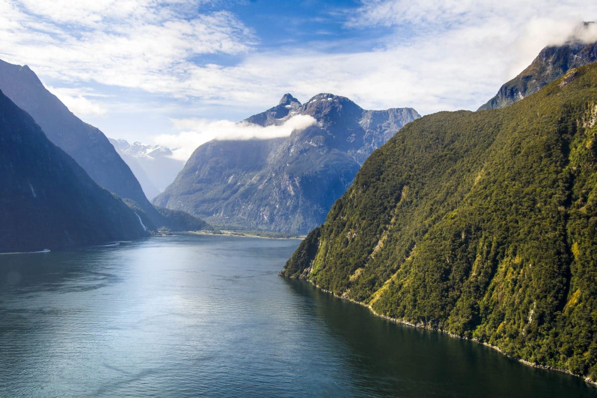 Panorama at Milford Sound, New Zealand