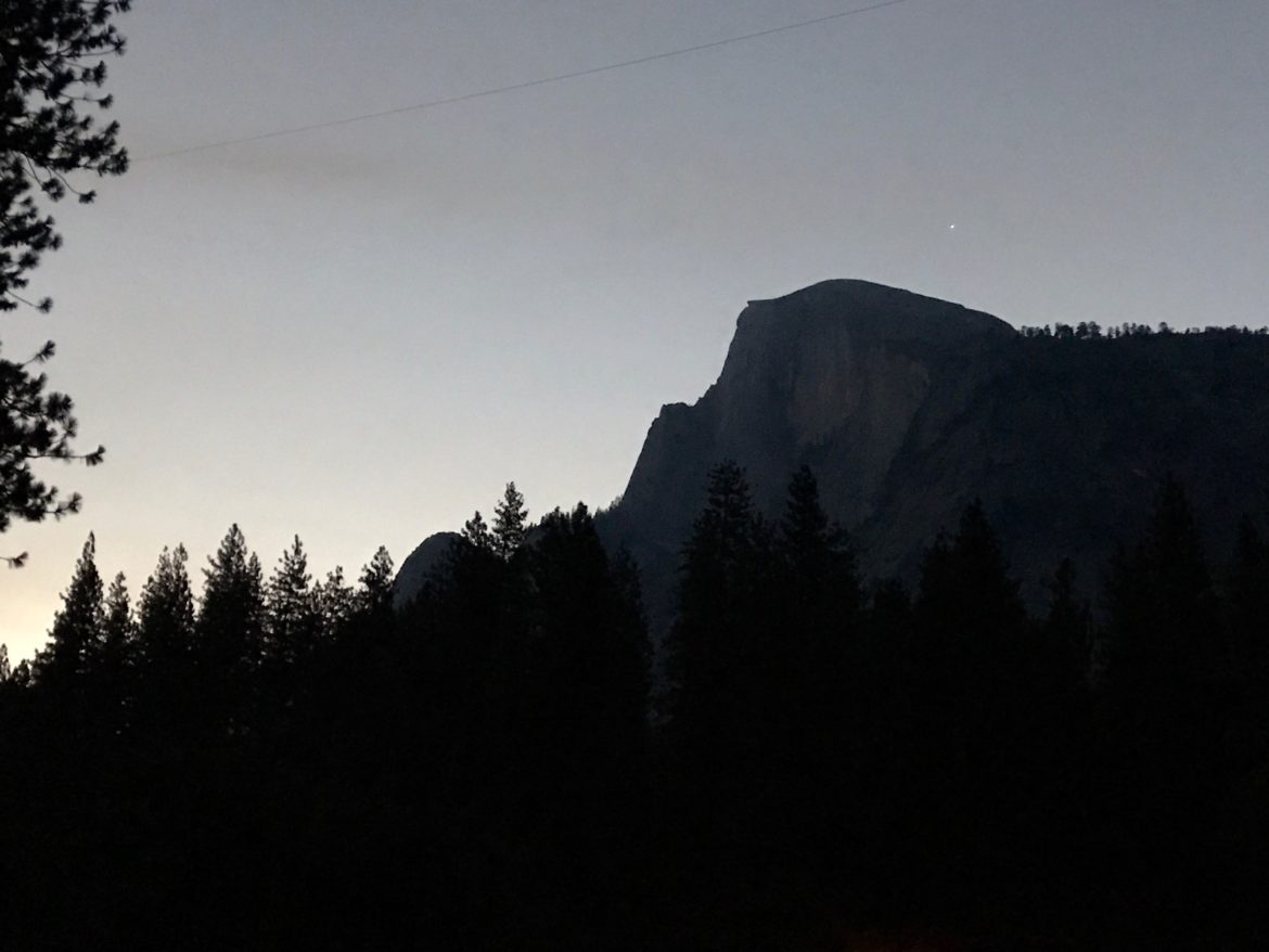 Half Dome at dawn