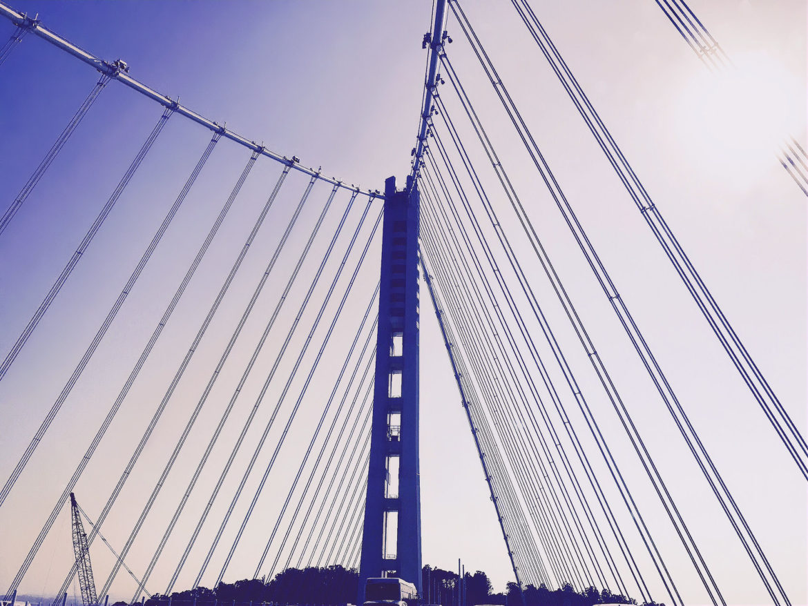 Driving on the San Francisco-Oakland Bay Bridge