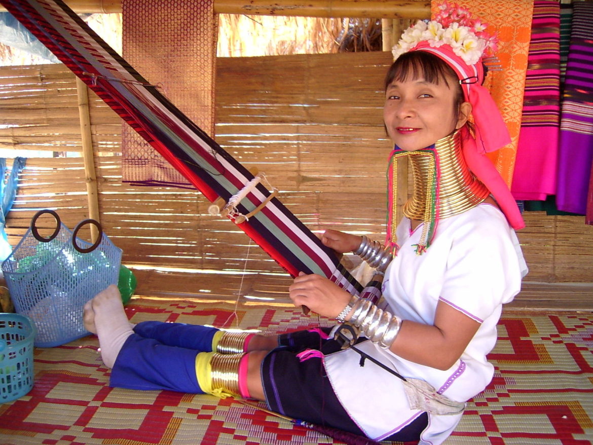 Woman of the Karen Long Necks Tribe in Thailand