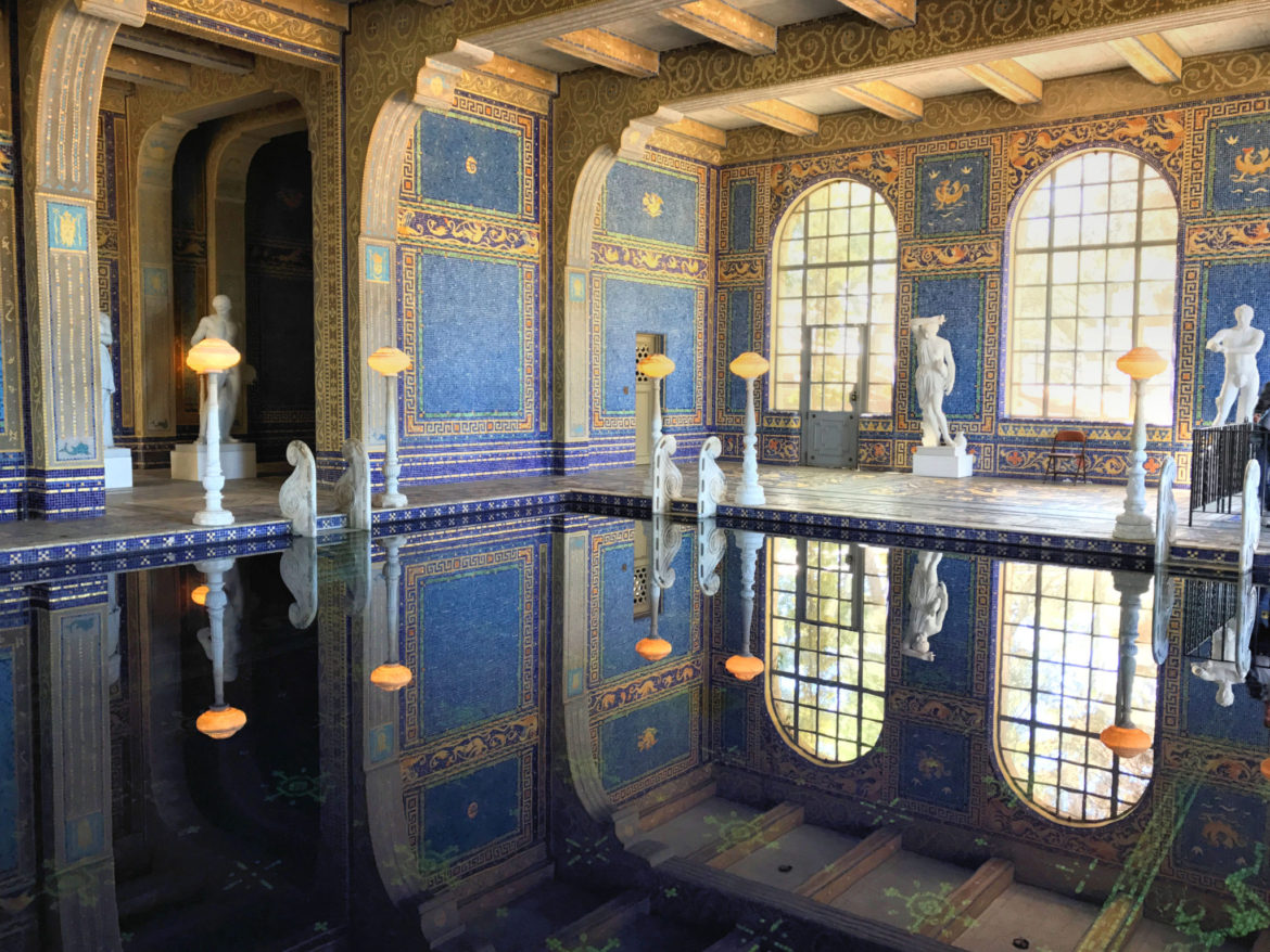 Statues at the Roman Pool at Hearst Castle