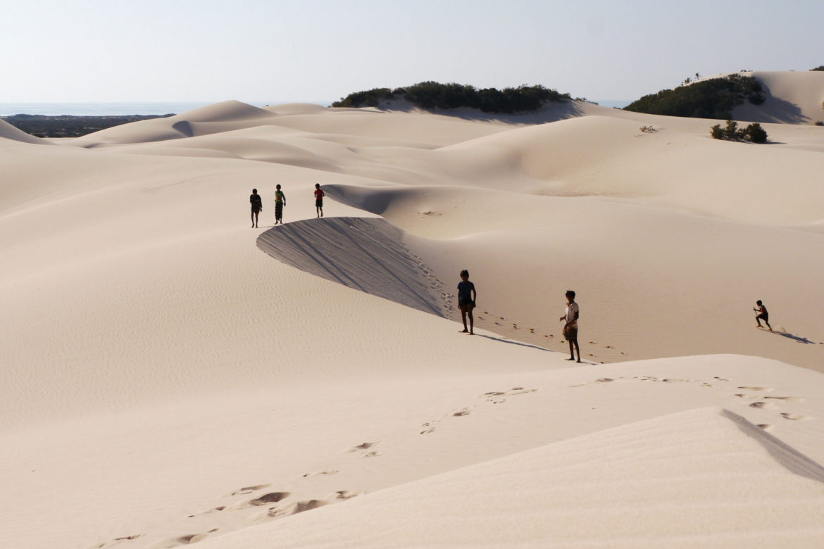 Children on the Sand Dunes of Stero
