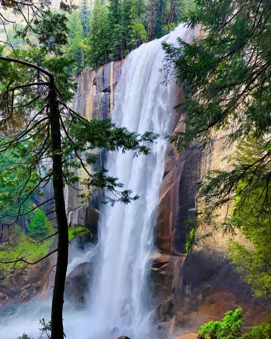 View of Vernal Fall from the Mist Trail