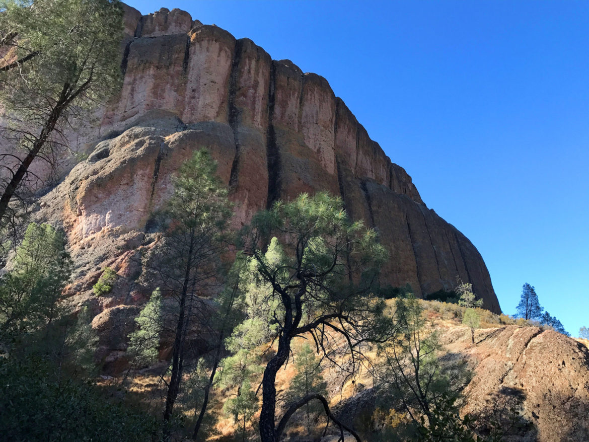 A large rock near Balconies Trail in Pinnacles National Park