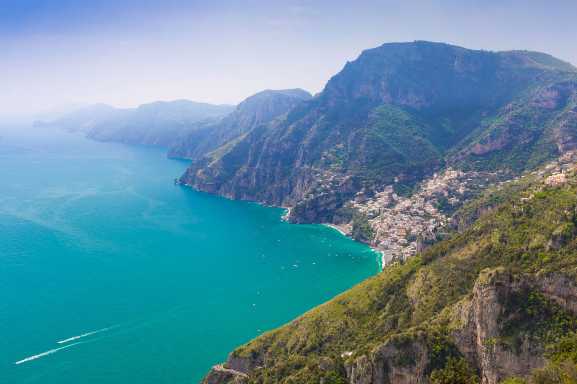 Positano and the Amalfi Italian Coast from Path of the Gods