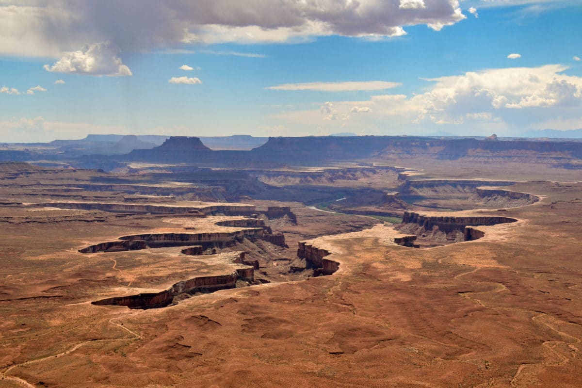 View from Green River Overlook in Canyonlands Island in the Sky