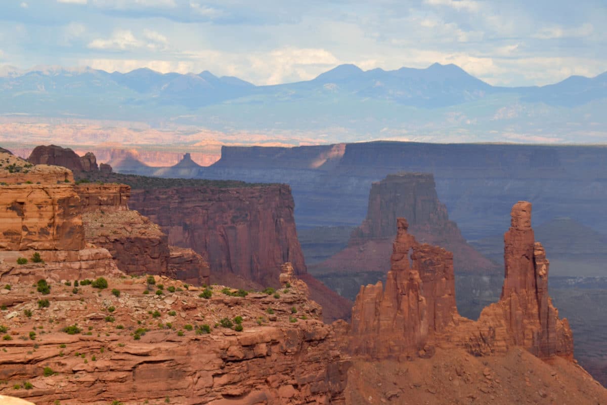 View from Mesa Arch, Canyonlands Island in the Sky