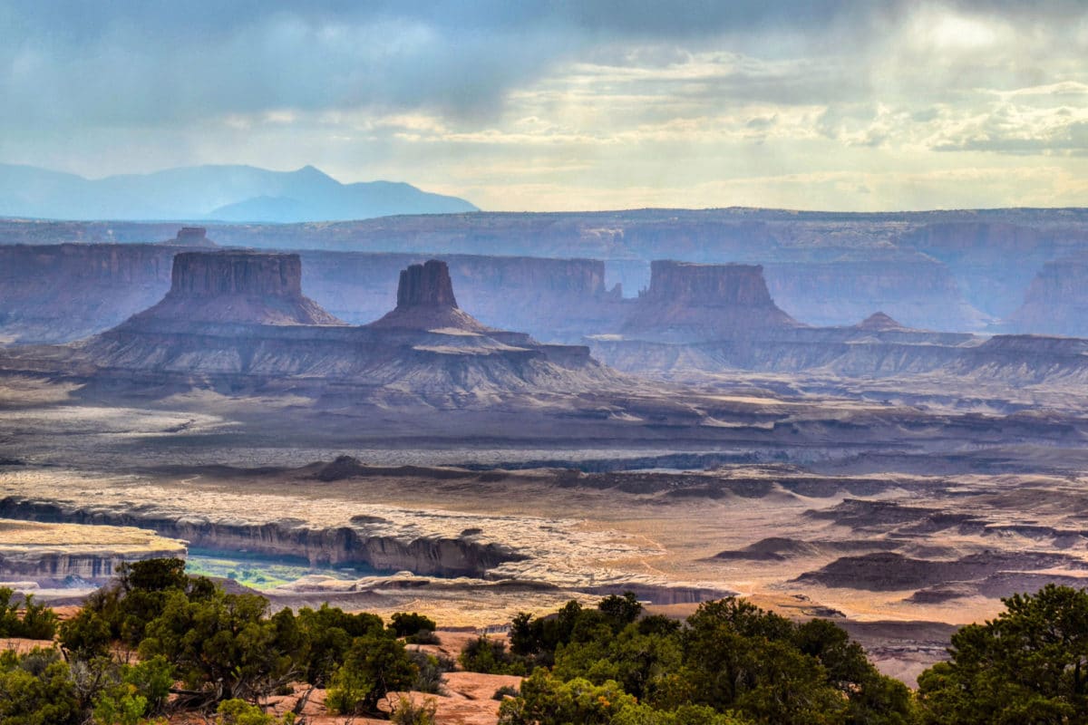 View near Holeman Canyon Overlook in Canyonlands Island in the Sky