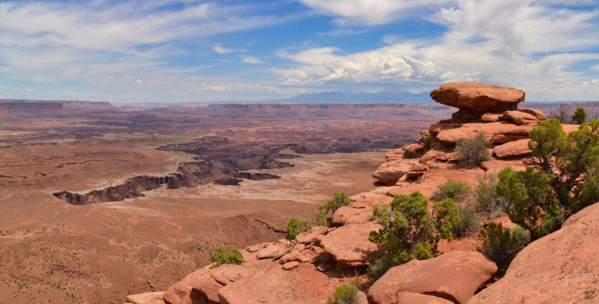 View from White Rim Overlook Trail in Canyonlands National Park