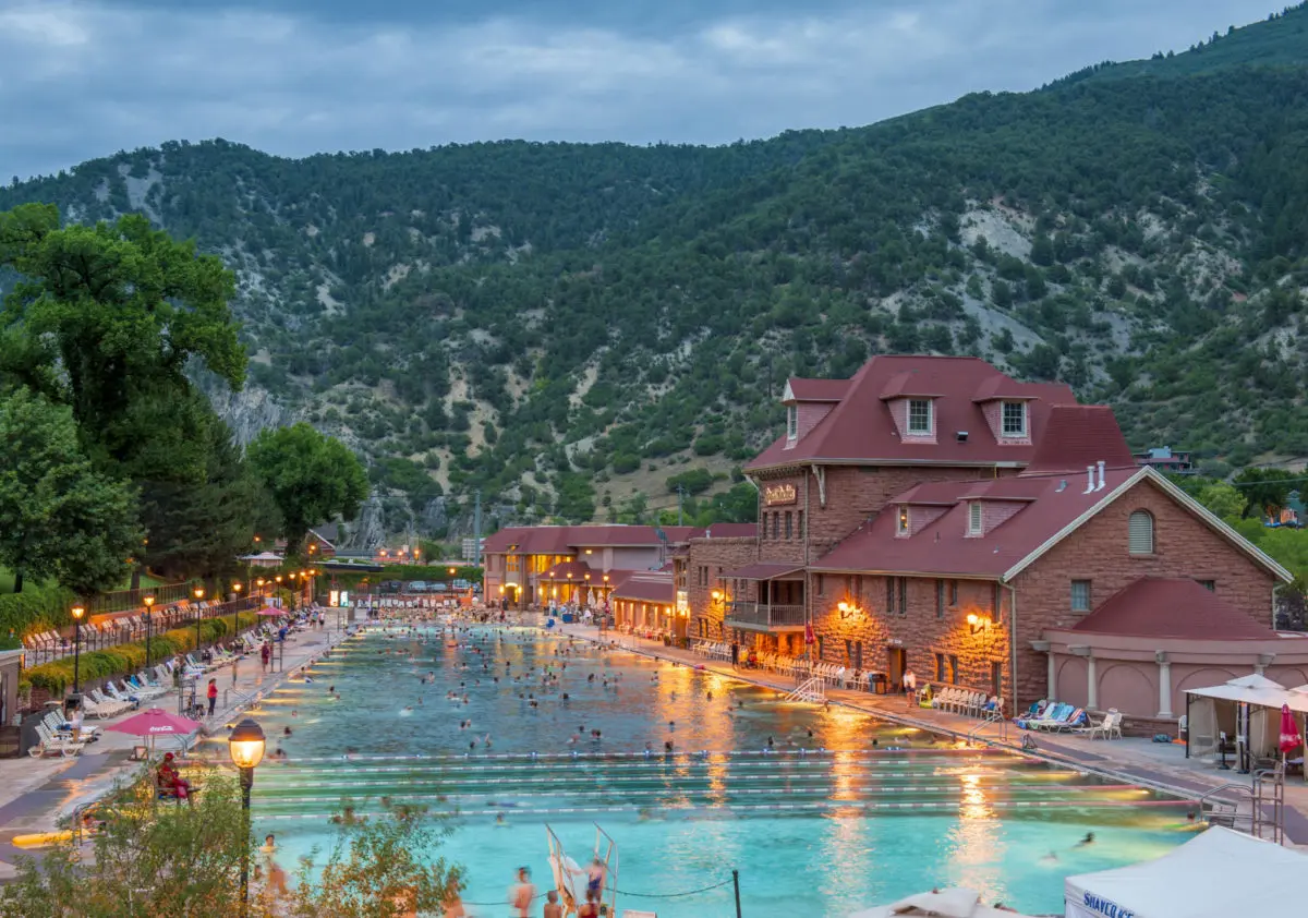 Glenwood hot springs pools, Colorado