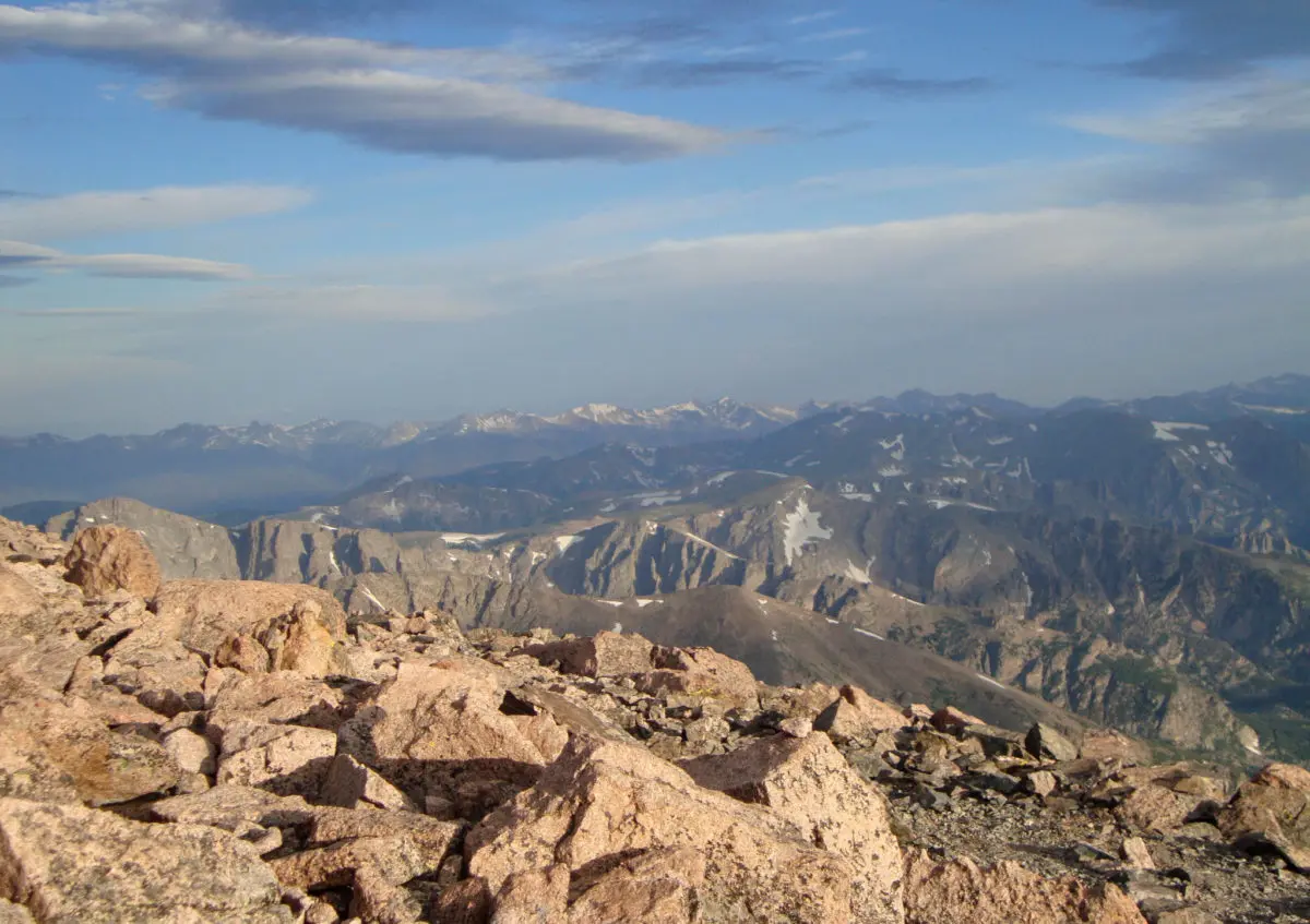 View from Longs Peak, Rocky Mountain National Park