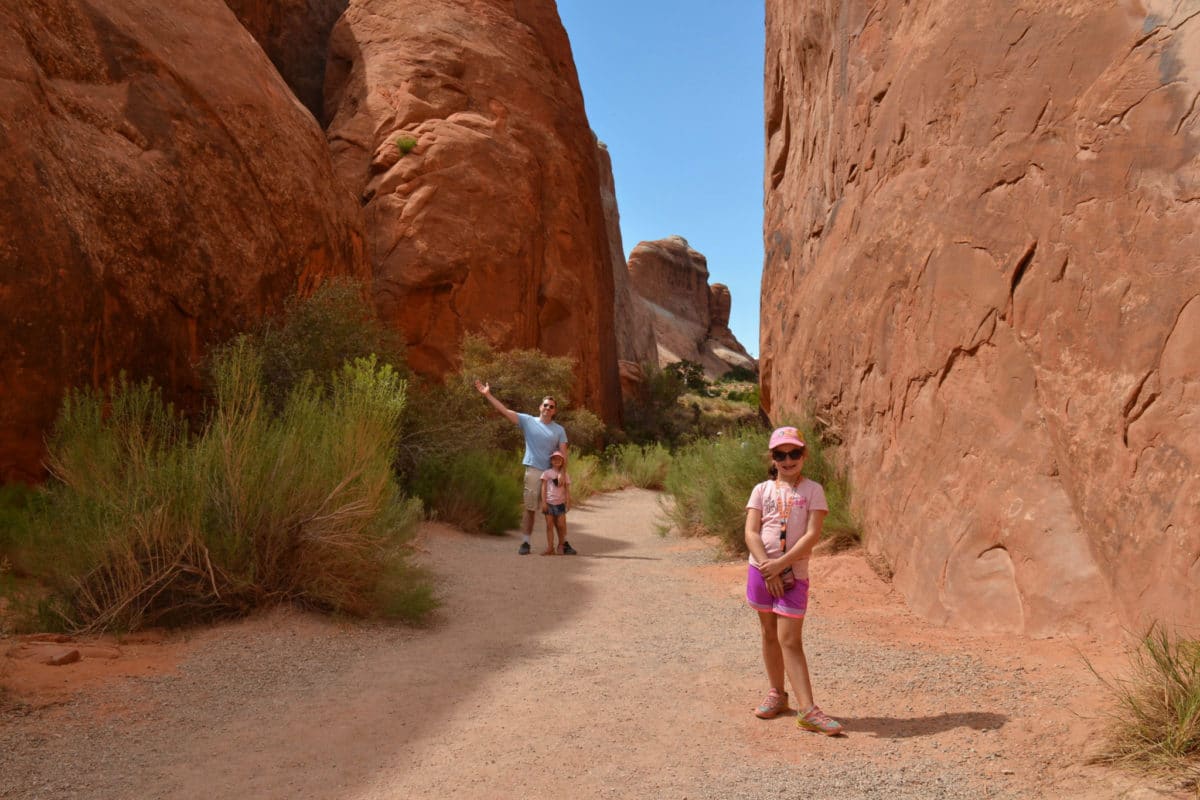 On Devil's Garden Trail in Arches National Park