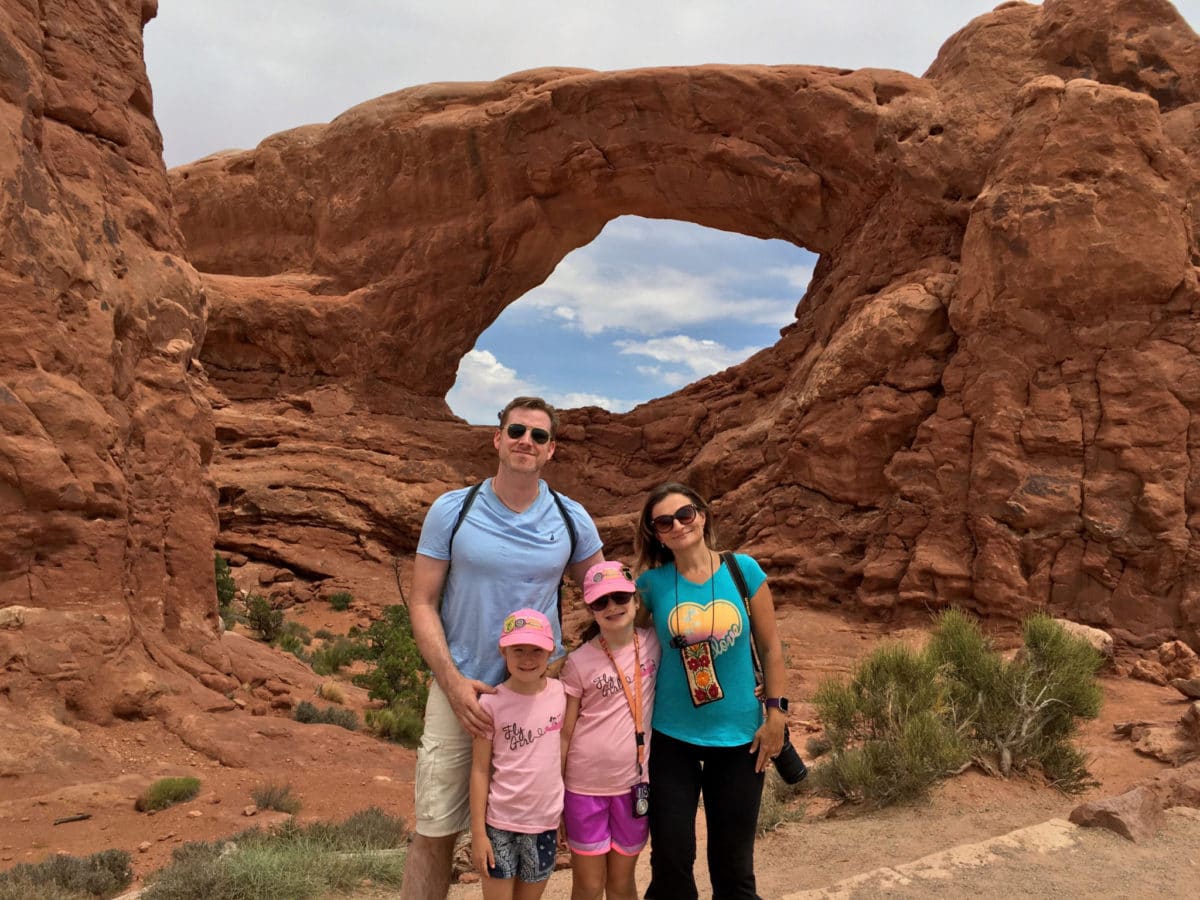 At South Window Arch in Arches National Park