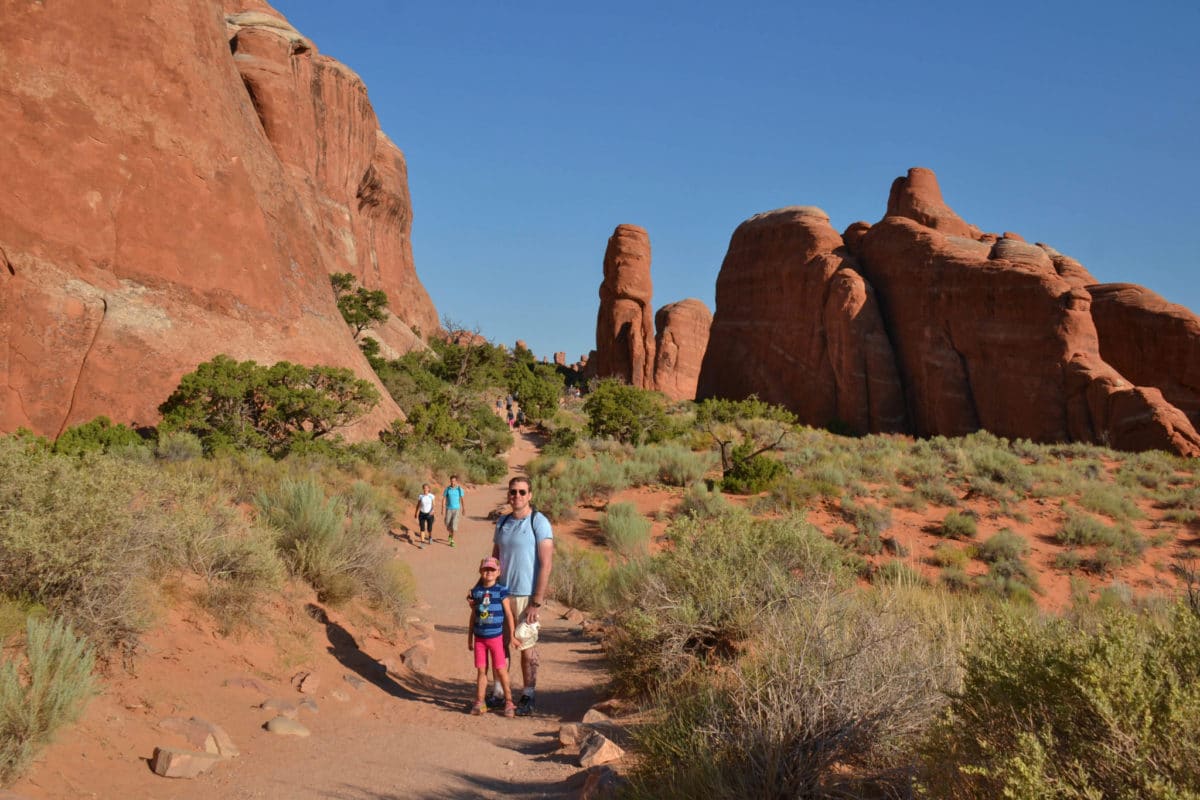Back on Devil's Garden Trail in Arches National Park