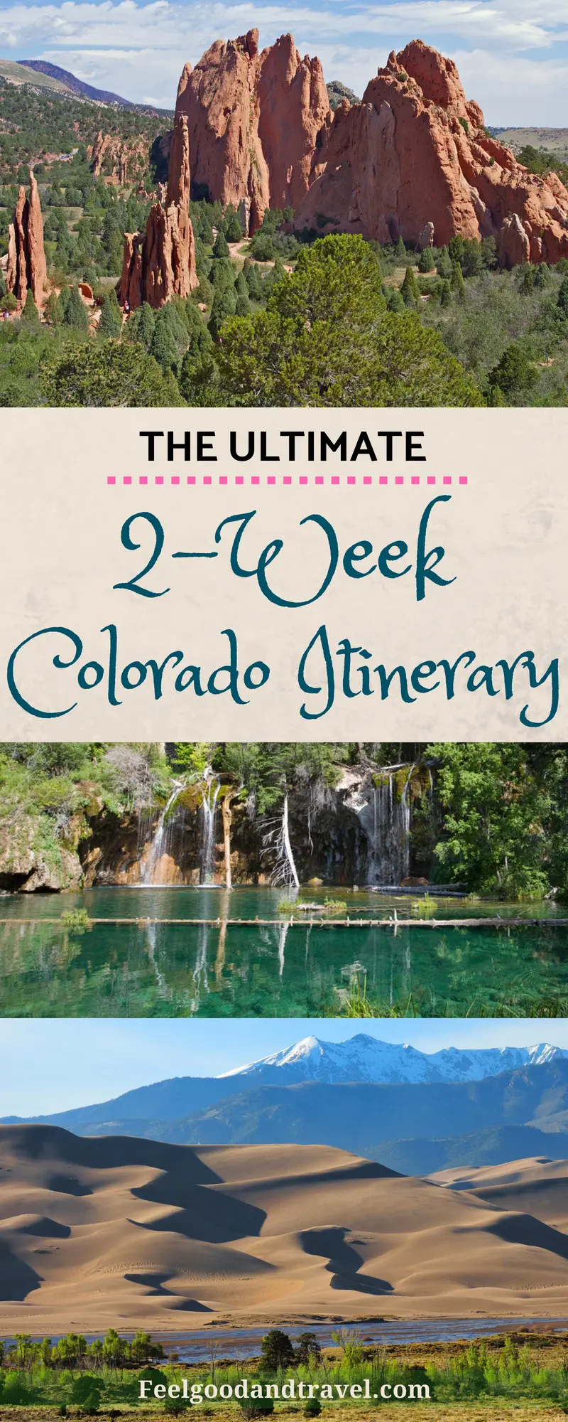 Colorado Itinerary Pinterest Pin
