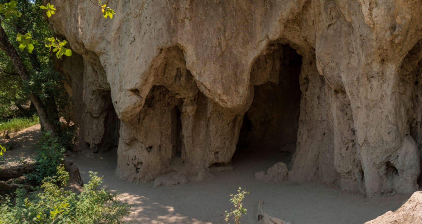 Caves on Coyote Trail in Rifle Falls State Park