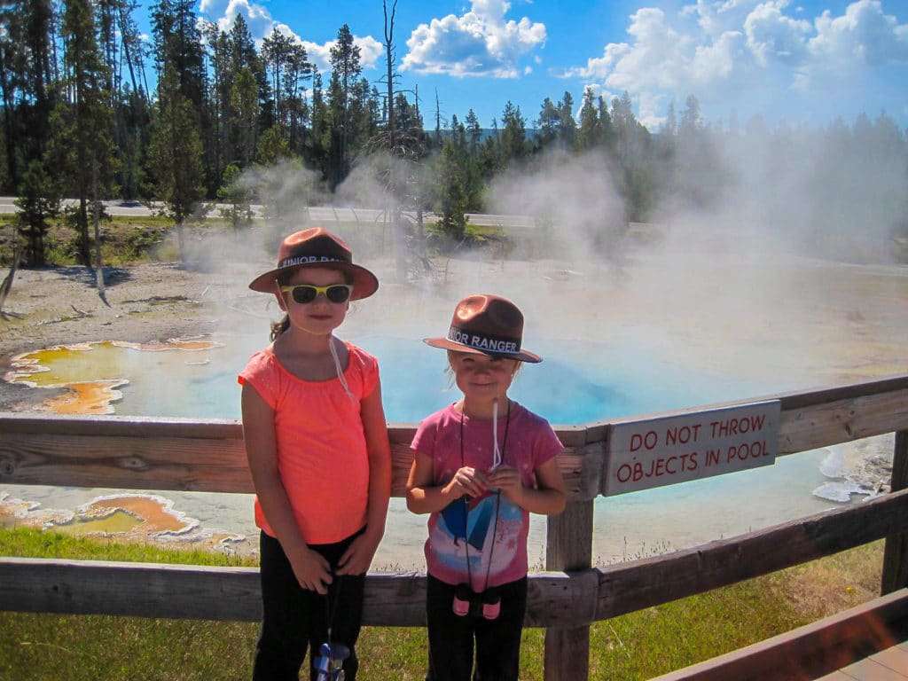 Grand Prismatic Spring and the Surrounding Yellowstone Area