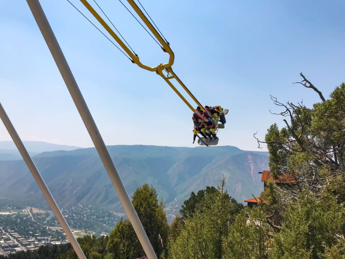 Giant Canyon Swing in Glenwood Caverns Adventure Park