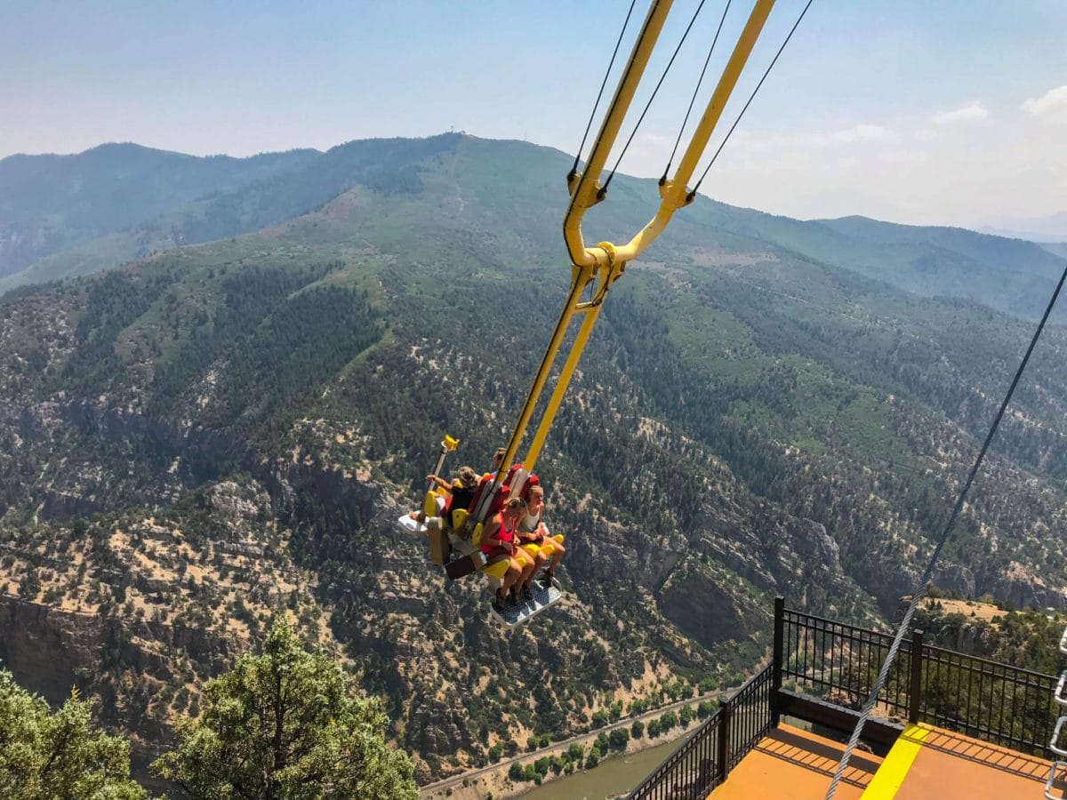 Riding the Giant Canyon Swing