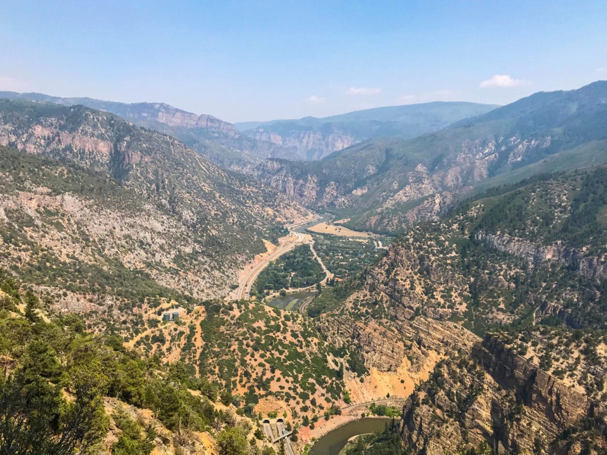 View from the Glenwood Canyon Flyer