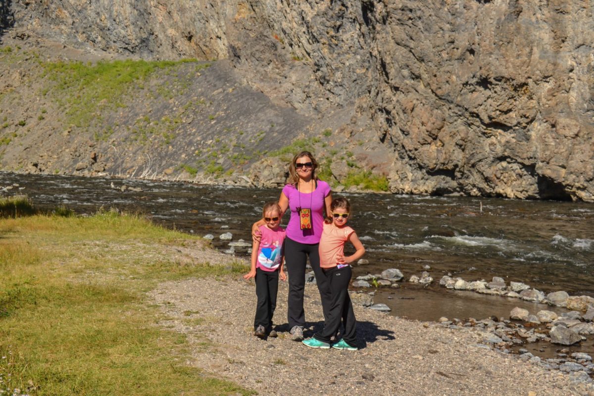 Standing near the Firehole River