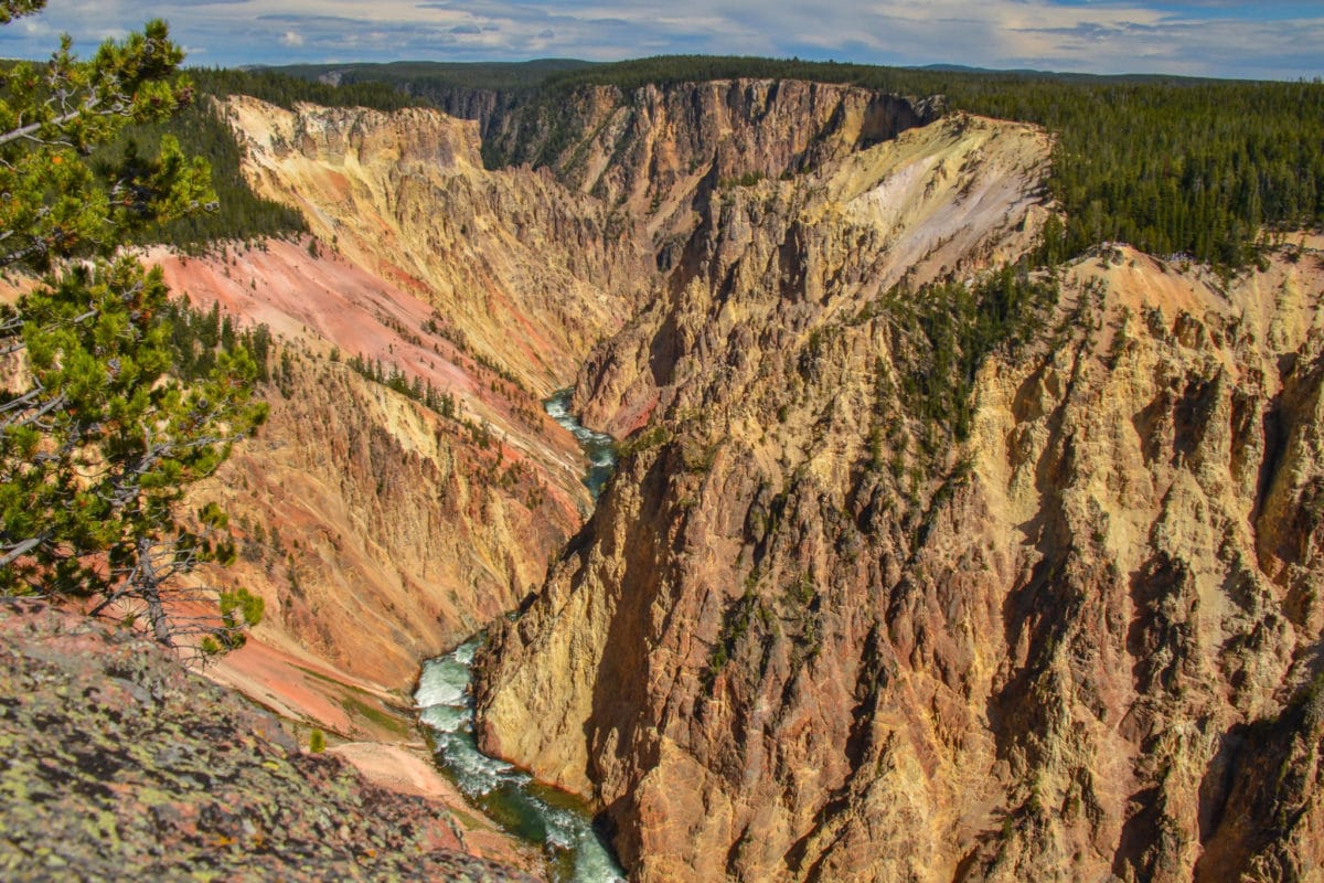 The Grand Canyon of the Yellowstone from Grand View Point
