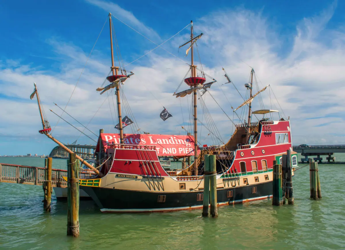 The Black Dragon Pirate Ship in Port Isabel offers some of the best South Padre Island boat rides