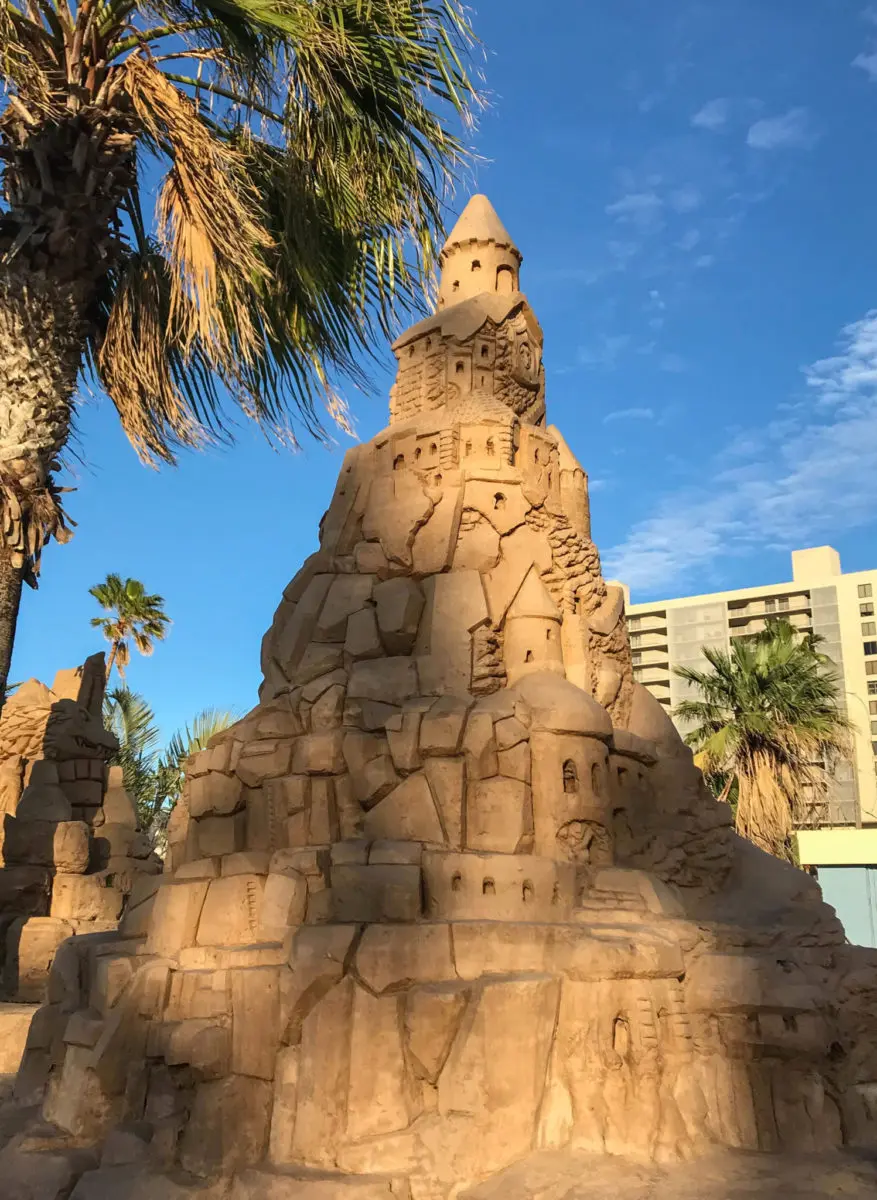 Giant sandcastle at South Padre Island Visitor Center