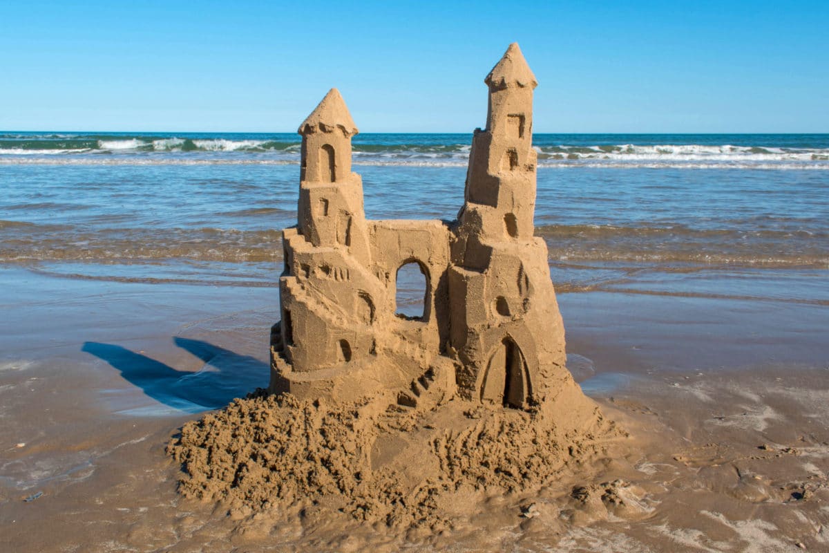 How To Draw A Sandcastle