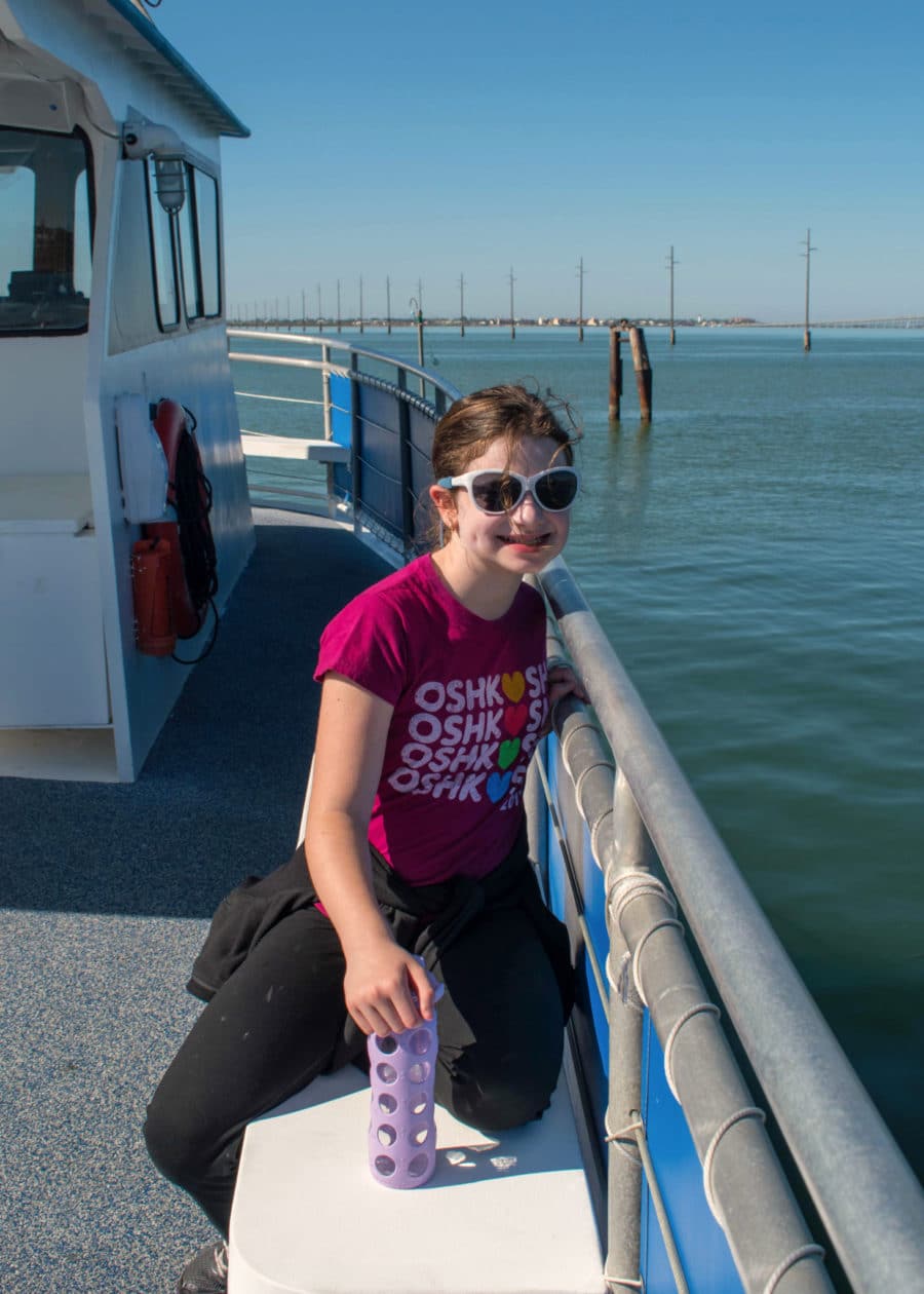 Angie on Sea Life Safari Eco Tour in South Padre Island