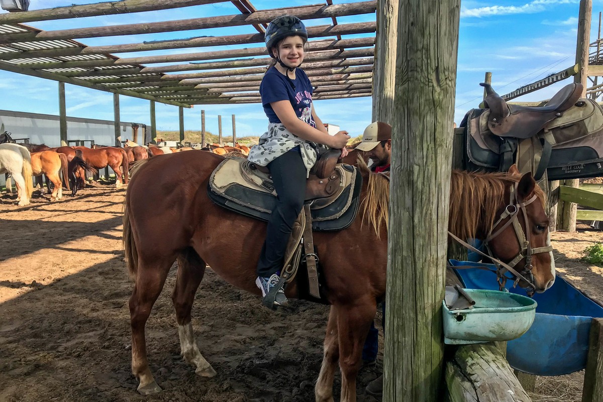 At the stables at SPI Adventure Park