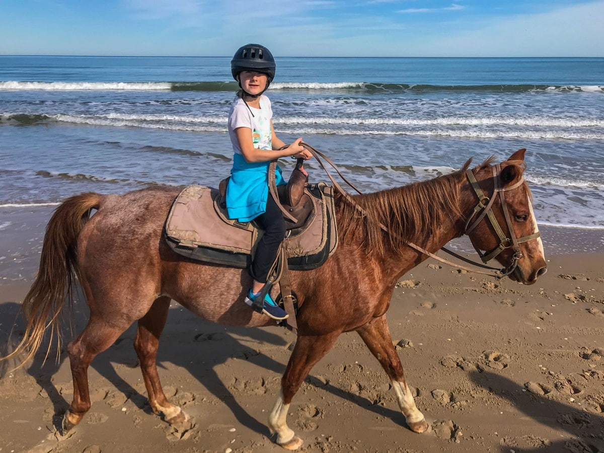 Great horse ride on the beach in South Padre Island