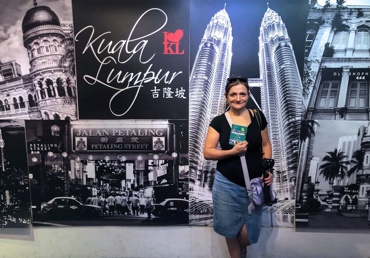 Holding my KL Pass inside the KL City Gallery
